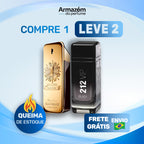 2 Perfumes Masculinos TESTER (100ml) - 1 Million | 212 VIP Black | (5 Anos Armazém do Perfume)