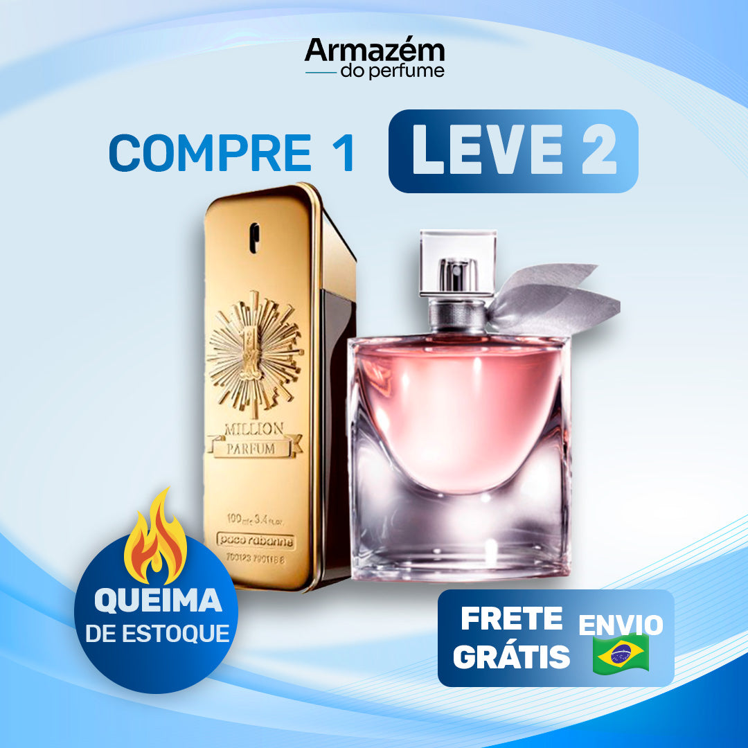 2 Perfumes Importados (100ml) - 1 Million | La Vie Est Belle | (5 Anos Armazém do Perfume)