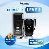 2 Perfumes Masculinos TESTER (100ml) - 212 VIP Black | Invictus Victory | (5 Anos Armazém do Perfume)